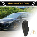 Car Gear Shift Knob Cover for Honda Civic 2006-2011 Black Beige Faux Leather