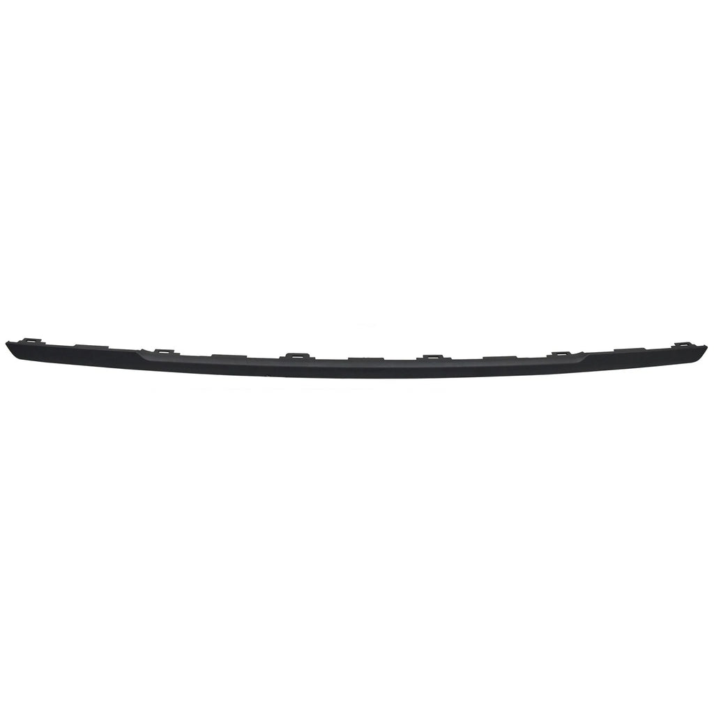 Replacement Black Primed ABS Plastic Rear Center Bumper Cover Molding