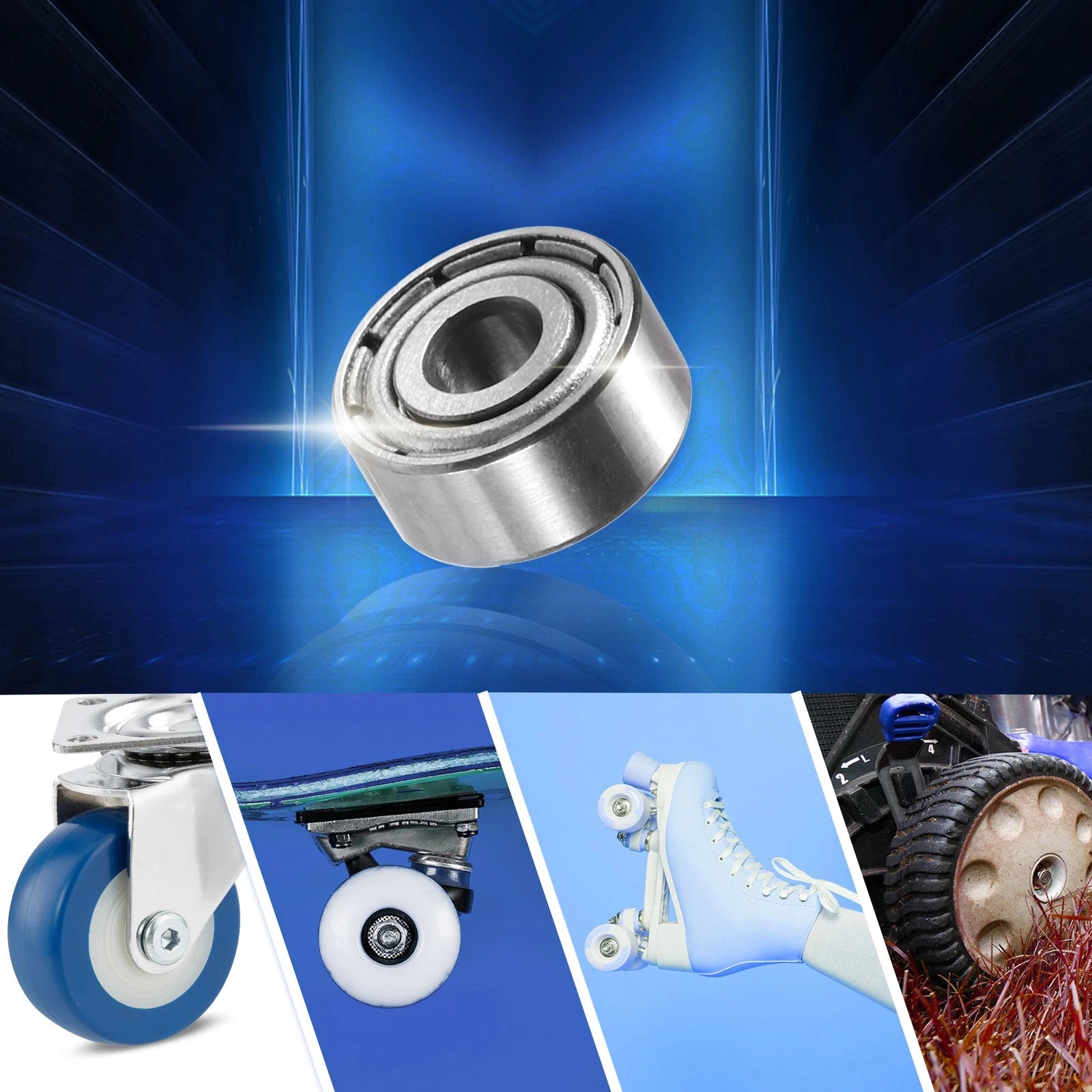 5 Pcs MR93ZZ 3x9x4mm Deep Groove Ball Bearings for Cars (Universal)
