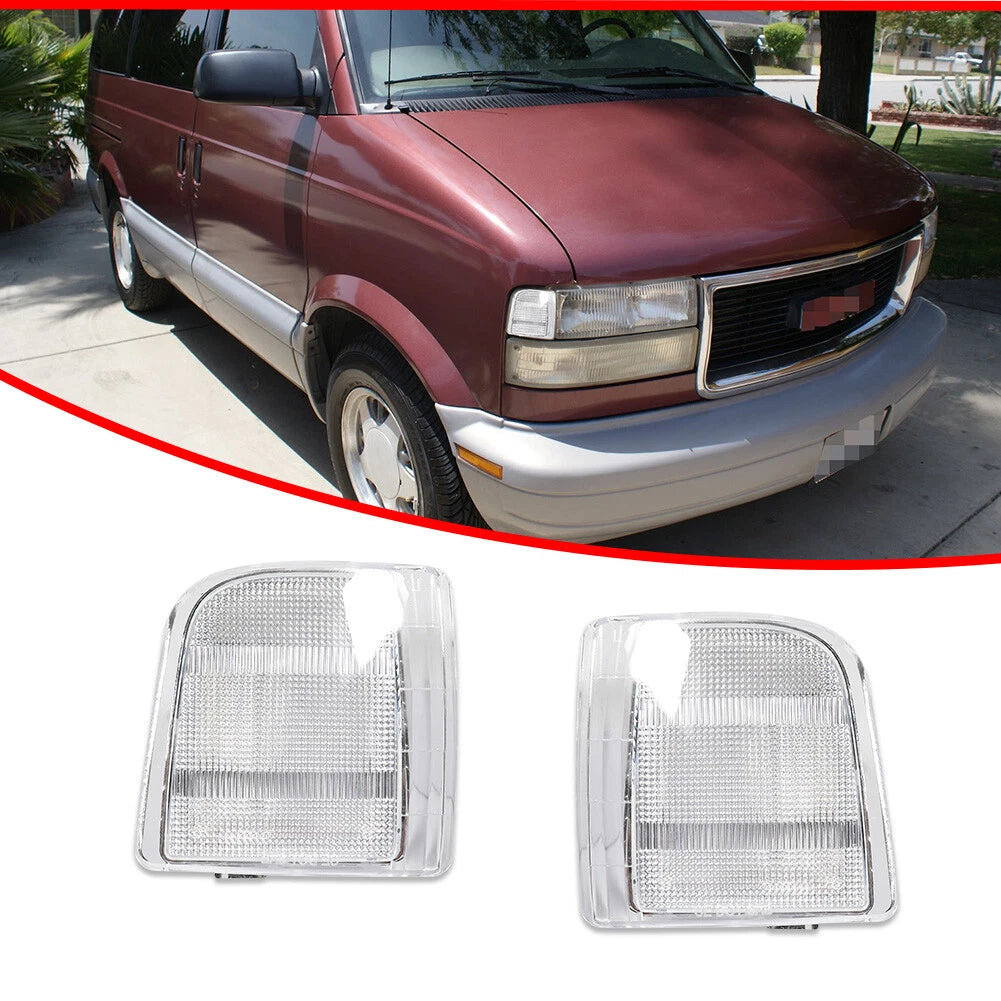 2X Clear Lens Chrome Side Corner Lights for Chevrolet Astro GMC Safari (1995–2005)