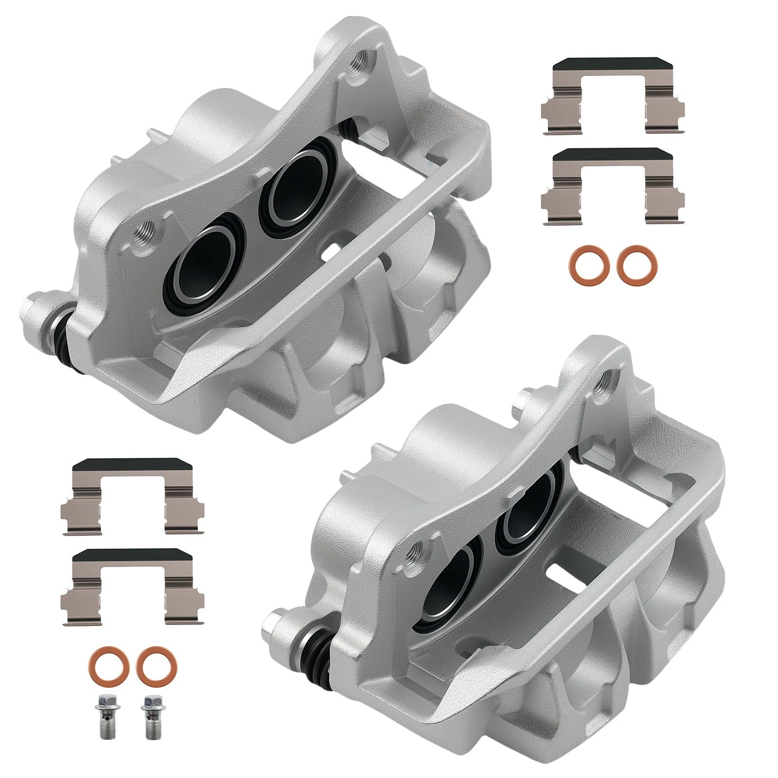 Front Disc Brake Caliper Set w/Bracket for Acura TL (2009–2014) 19B3102
