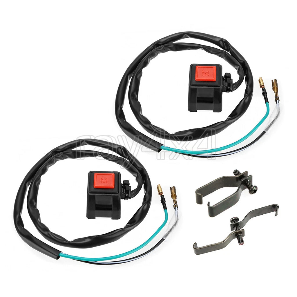 2 Kill Stop Switch for Yamaha YZ60 YZ80 YZ85 YZ100 YZ125 YZ250 YZ400 YZ426 YZ465 YZ490 (1977–2004)