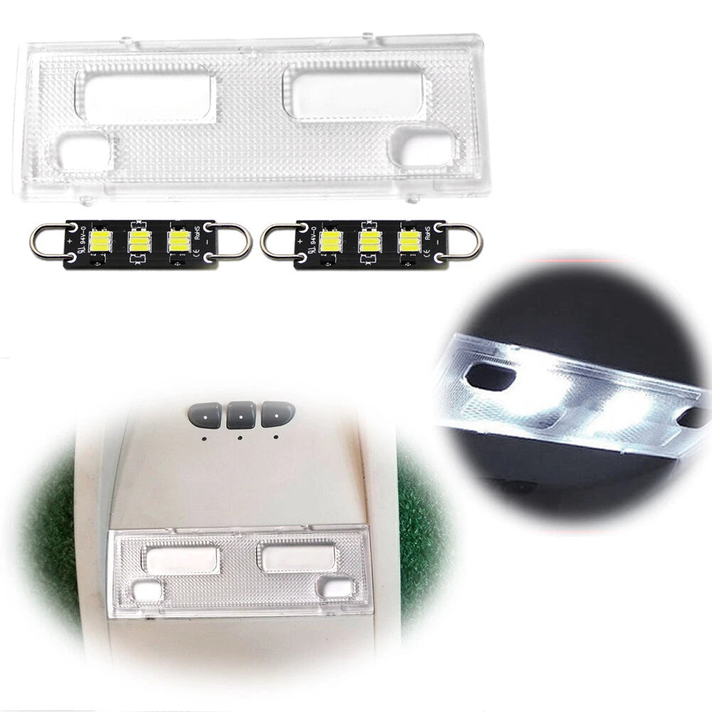 Clear Overhead Dome Light Set for Chevy Silverado Sierra (2007–2014)