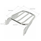 Sissy Bar Backrest Tapered Luggage Rack for Harley Fat Boy (2007–2017)