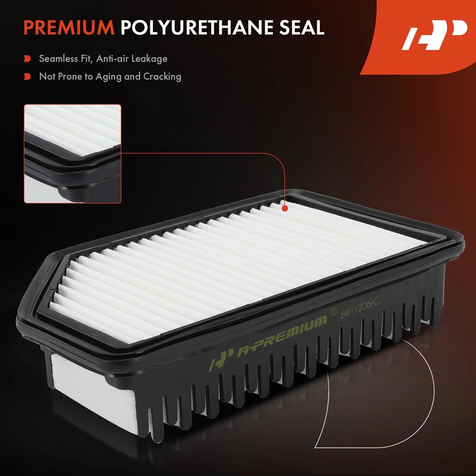 2X Engine Air Filter for Kia Soul (2012-2019) Hyundai Accent (2012-2017)