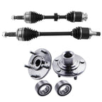 Front CV Axle Shaft and Wheel Hub Bearing Kit for Honda Acura TSX (2009–2013)