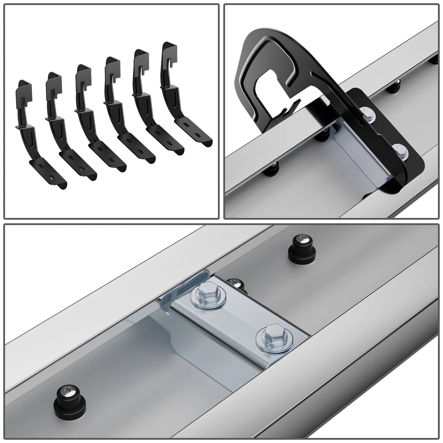 Set of 2 Side Step Bars for GMC Sierra 1500 2500HD 3500HD (2007–2019)