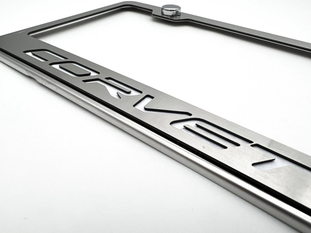 License Plate Frame Stainless Steel for Chevrolet Corvette (2005–2019)