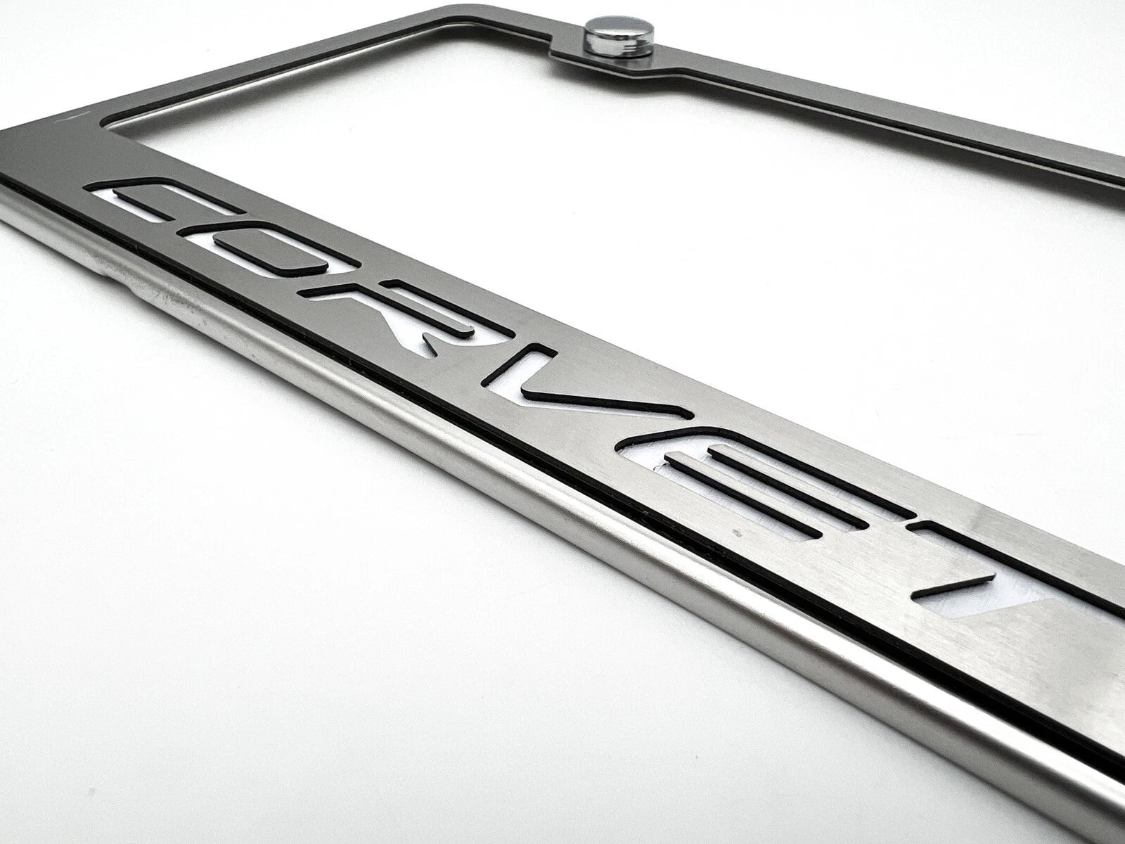 License Plate Frame Stainless Steel for Chevrolet Corvette (2005–2019)