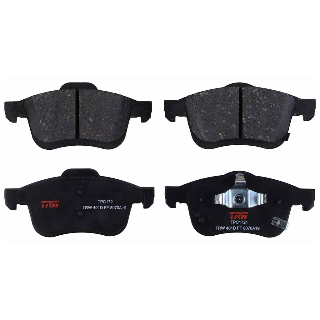 Set of 4 Brake Disc and Pad Kits for Fiat 500L