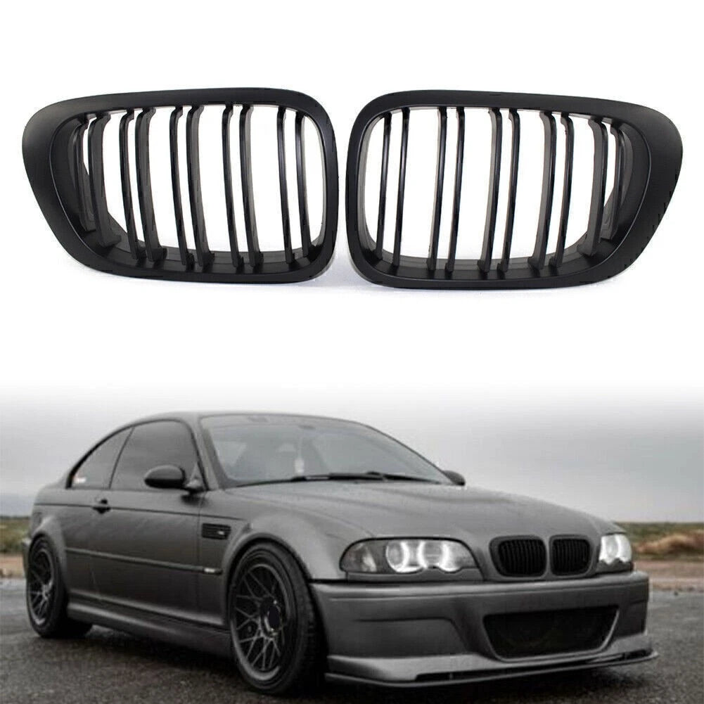 Front Kidney Grille for BMW 3-Series M3 Coupe (2000–2007) - Black