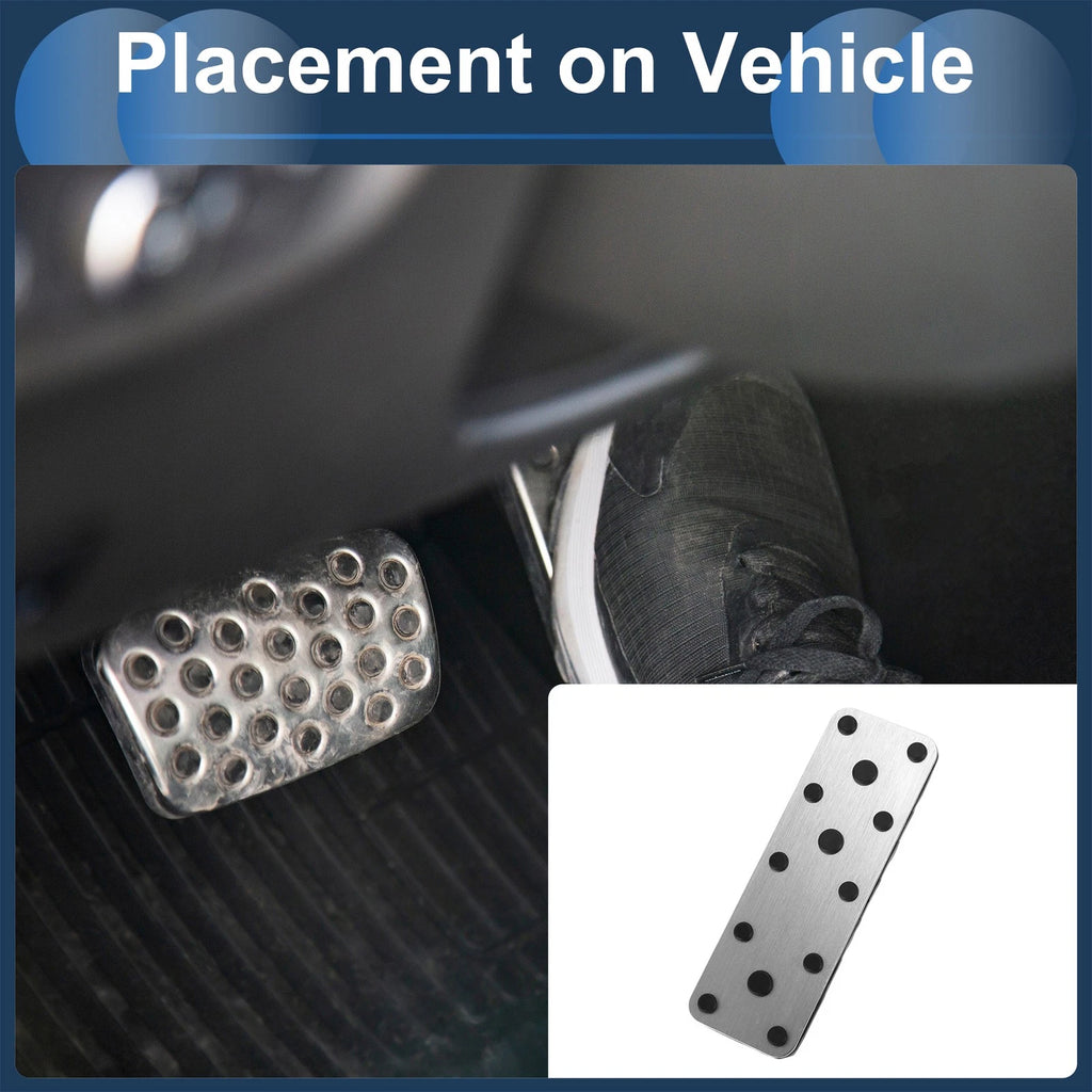 Footrest Pedals Cover for Subaru Forester (2003–2005) Aluminum Alloy Silver