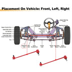2X Front Sway Bar Links for Hyundai Santa Fe, Kia Sorento (No.K750659)