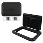 ABS Marine Deck Plate Hatch Square with Lock and Handle for Canoe Kayak