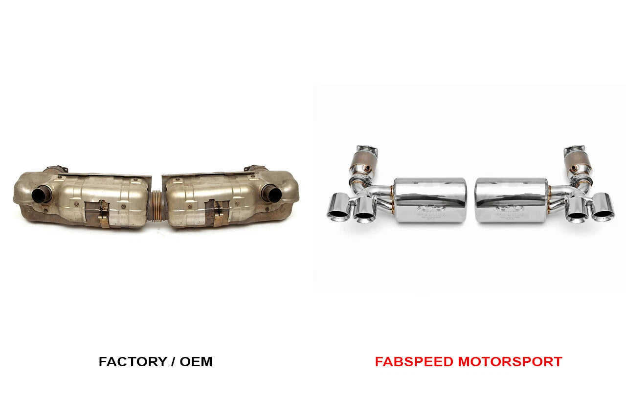 Fabspeed Maxflo Sport Exhaust System for Porsche 997 Turbo (2007–2012) Black Tips