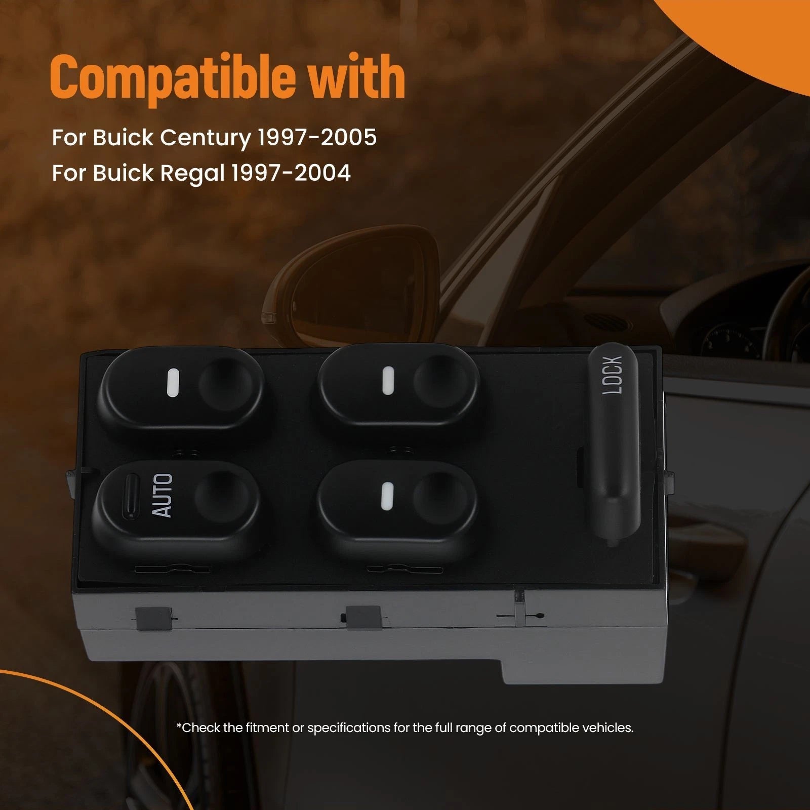Electric Master Window Switch for Buick Century (1997–2005) 10295797 Front Left