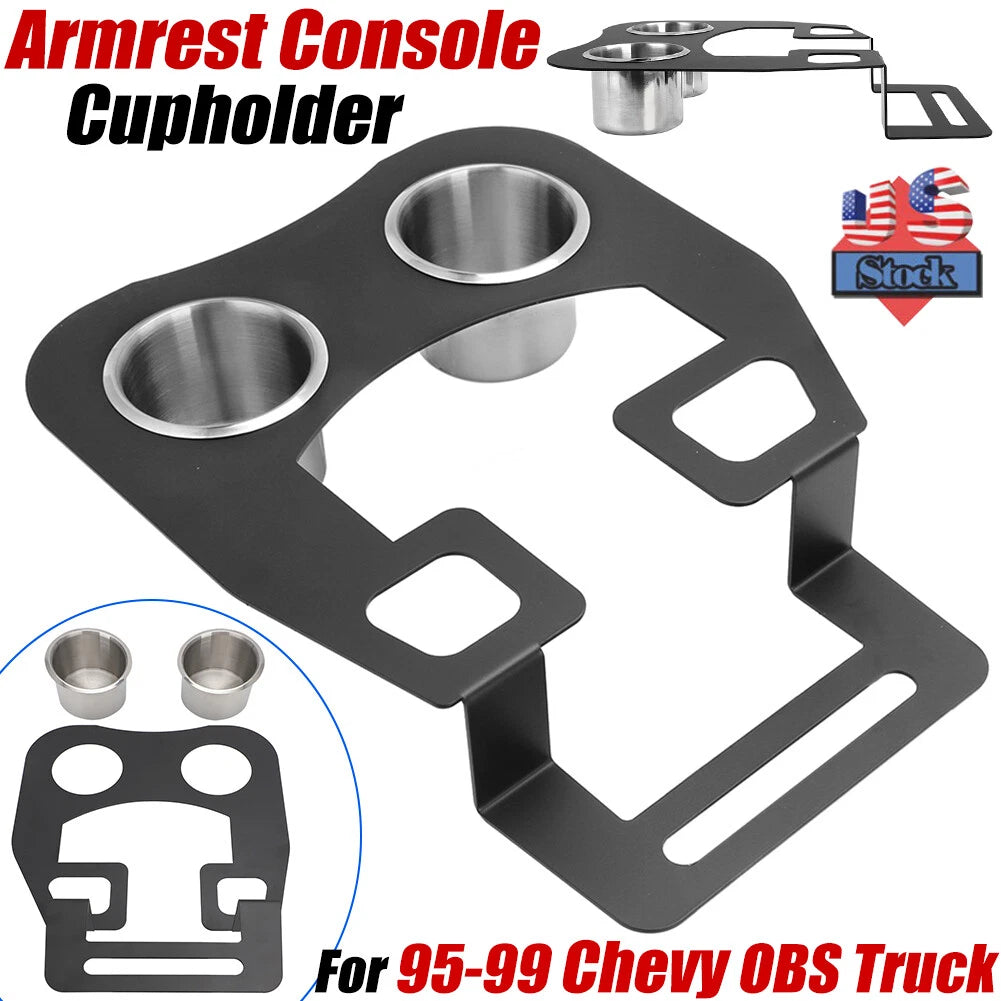 Armrest Center Console Cup Holder for Chevy Silverado 1500 C1500 (1995–1999)