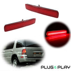 2X Red LED Rear Side Marker Lights for Mercury Mountaineer (2002–2010)