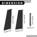 Set of 6 Car Pillar Window Trim Covers for Lexus Sedan 2021–2023 Black