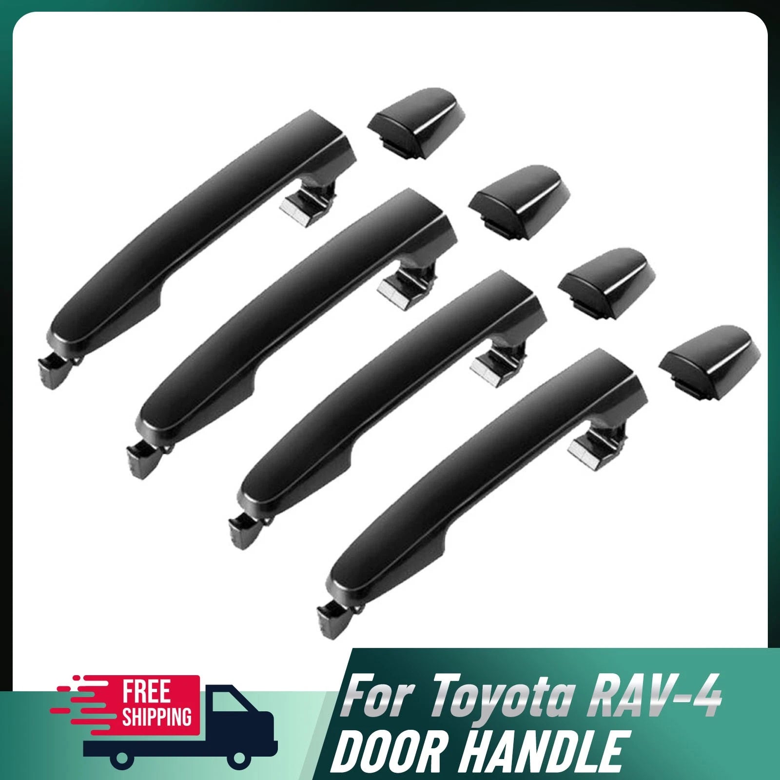 4PC Exterior Door Handle Set for Toyota RAV4 Corolla Camry Matrix (2003–2008)