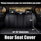 Set of 2 Front + Rear Leather Seat Covers for Toyota RAV4 (2019–2023)