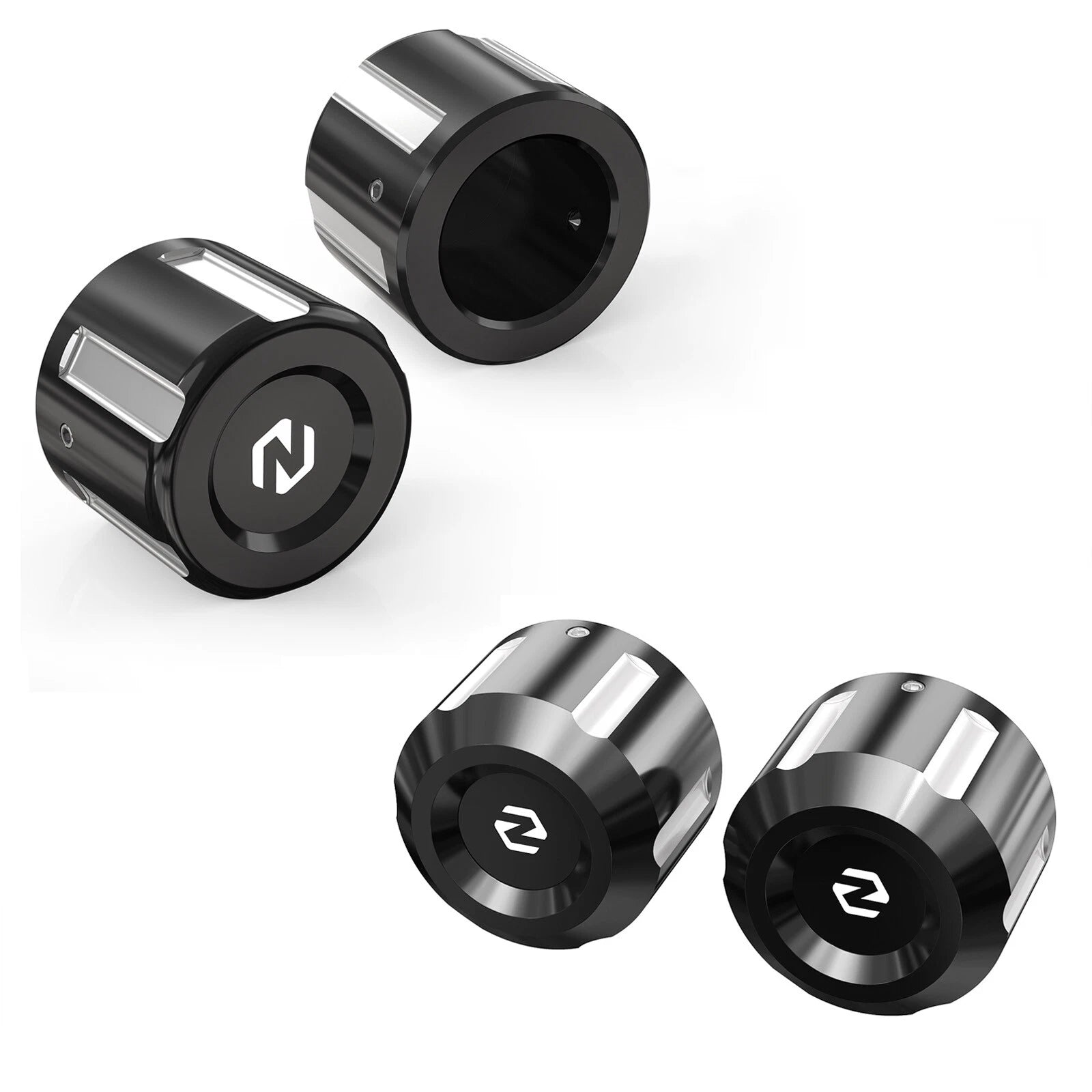 Set of 2 Front Rear Axle Nut Covers for Harley Street Glide FLHX (2017–2023)