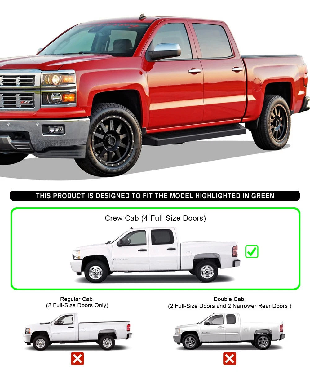 iBoard Running Boards for Chevy Silverado GMC Sierra (2001-2007)
