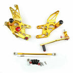 Aluminum Rearsets Footpeg Pedals for Honda CBR 1000RR (2012–2018) Gold T9