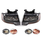 Halogen Headlights Pair for Ford Expedition (2015–2017) Black Reflector