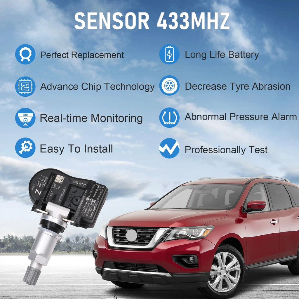 Set of 4 Tire Pressure Sensors for Benz ML350 CLK350 C300 CLS550 E350 G500