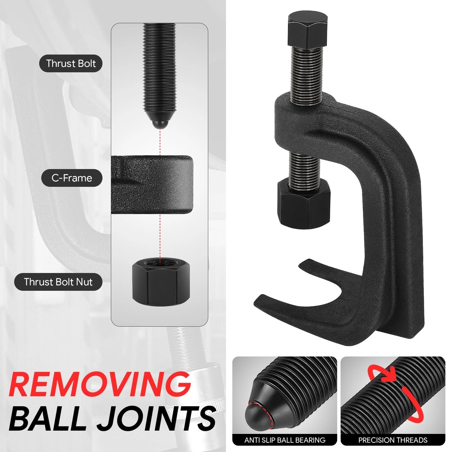 Adjustable Ball and U Joint Service Set for Universal Sedans Trucks SUV