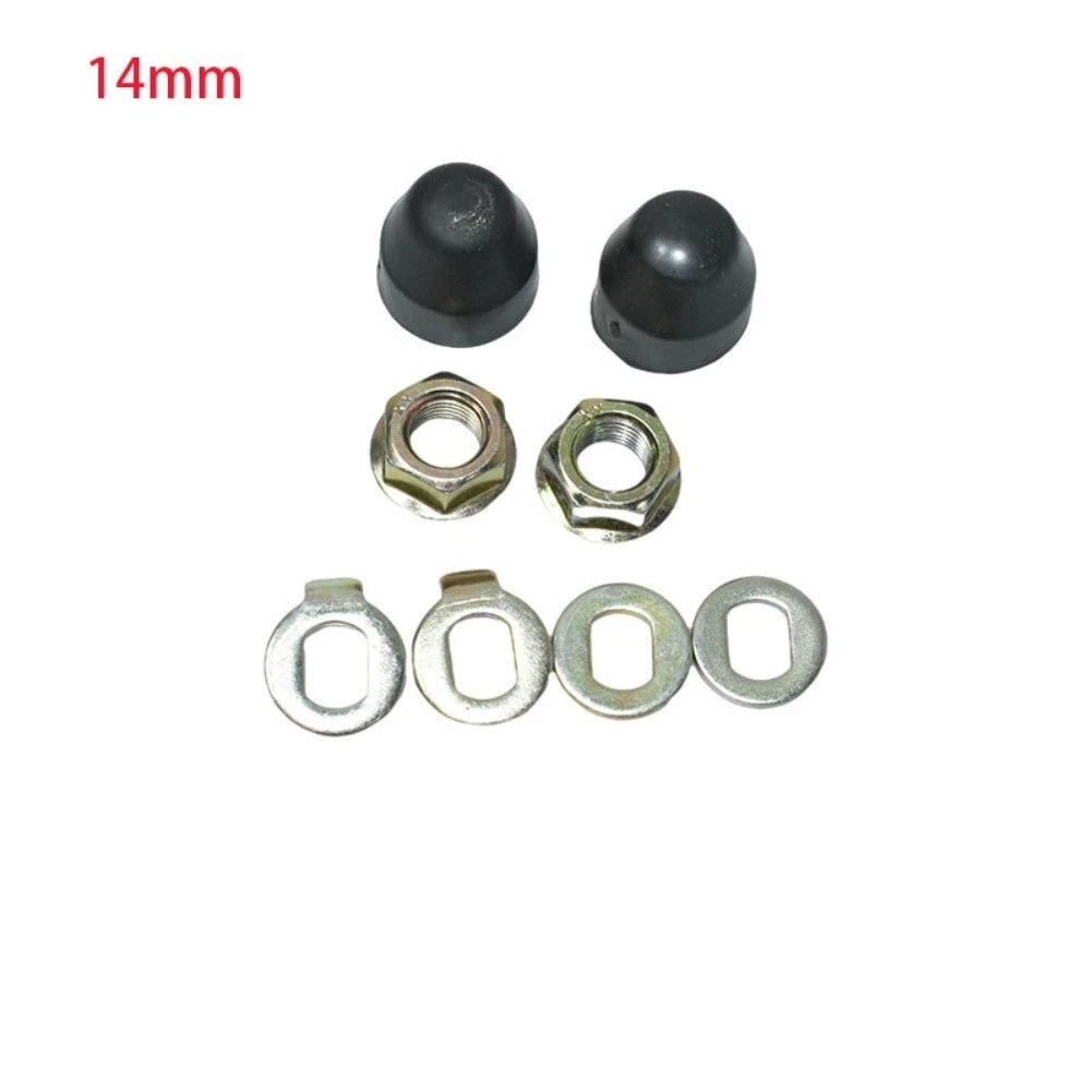 Lock Nut Washer Cover Kit for E-Bike Hub Motor Axle 12mm 14mm