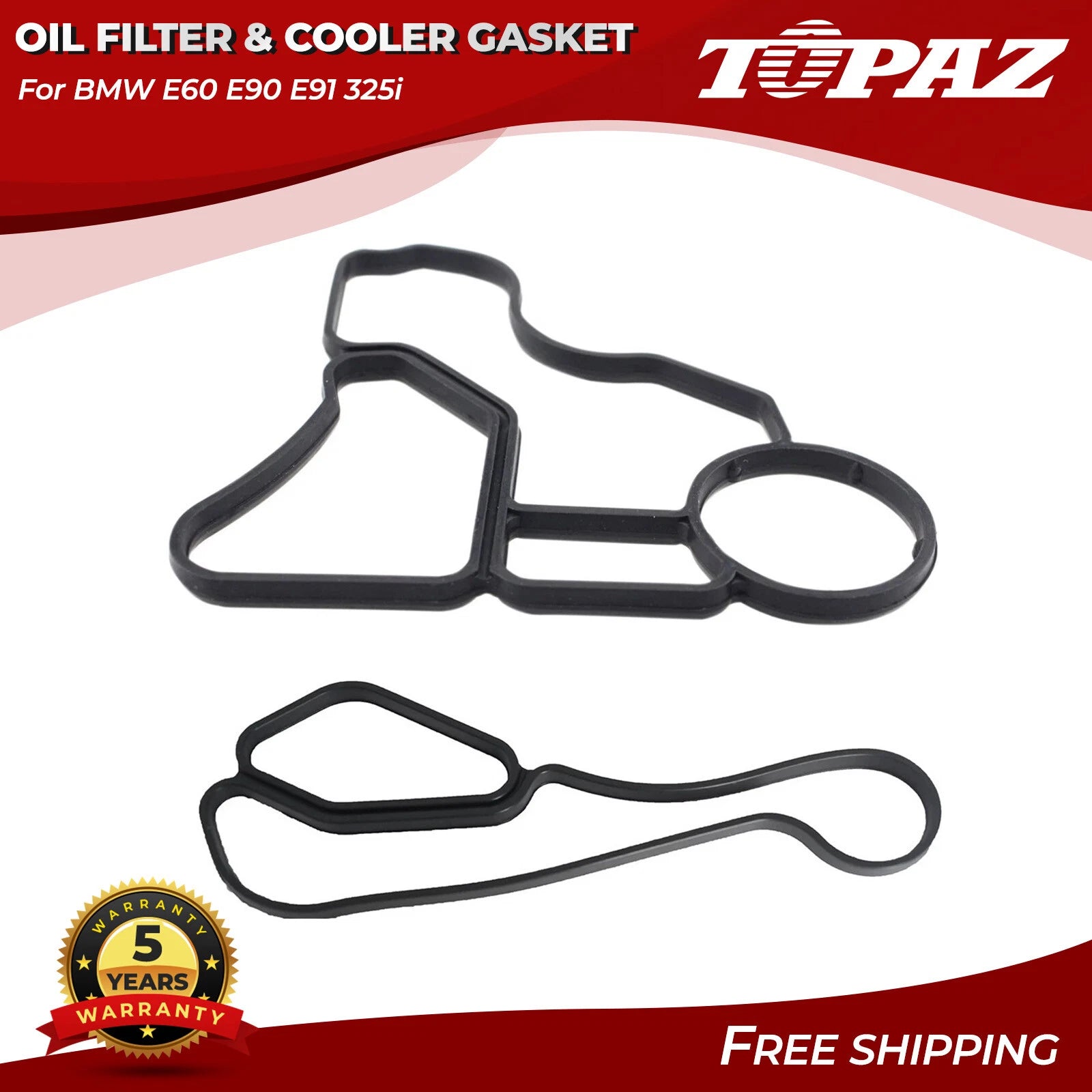 Engine Oil Filter & Cooler Housing Gasket Seal for BMW E60 E90 E91 (2006–2013)