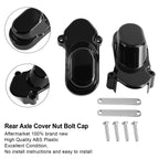 Rear Axle Cover Nut Bolt Cap for Harley Sportster 1200 XL1200C 883 (2005–2017) Black