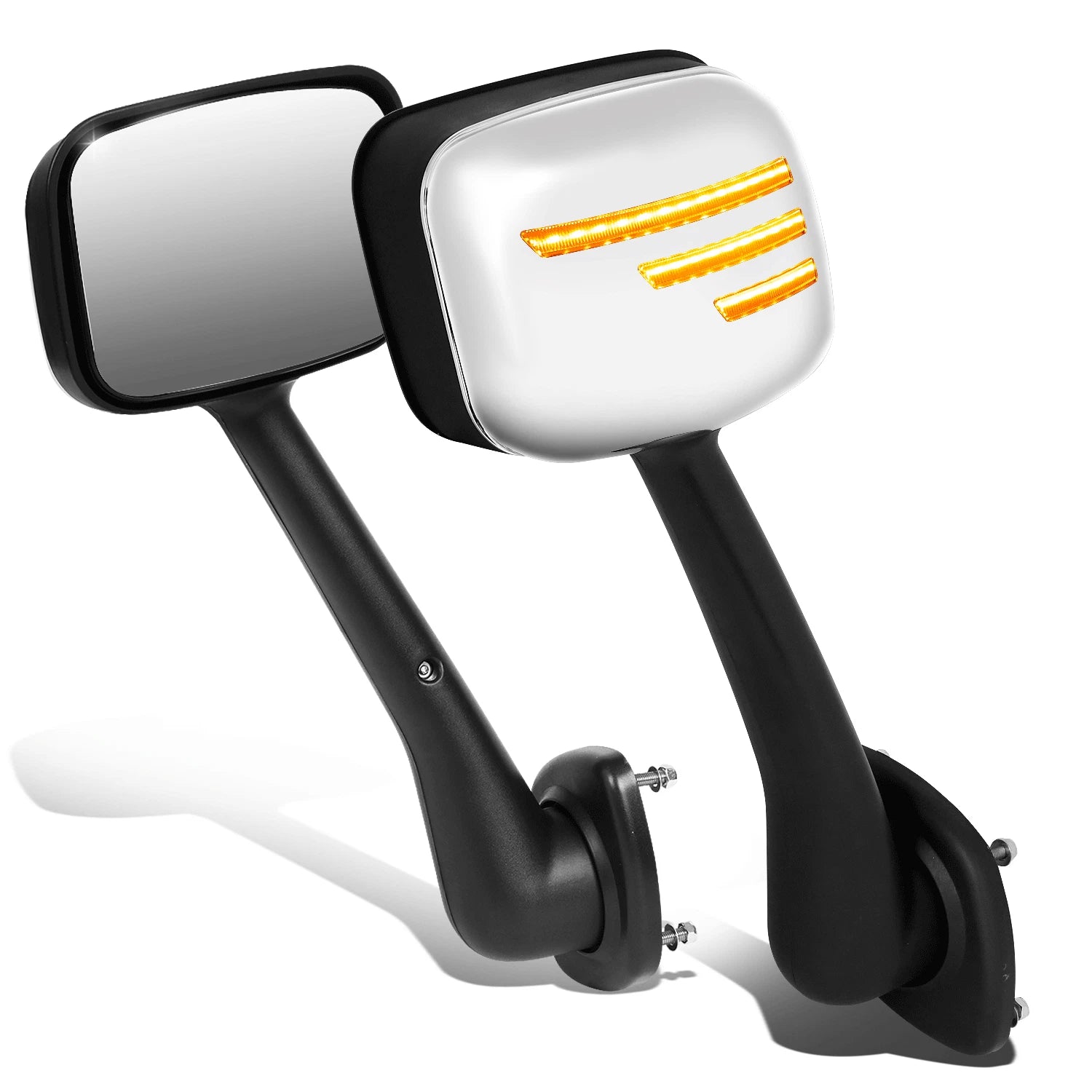 LED Sequential Turn Signal Hood Mirrors for Freightliner Cascadia (2008–2017)