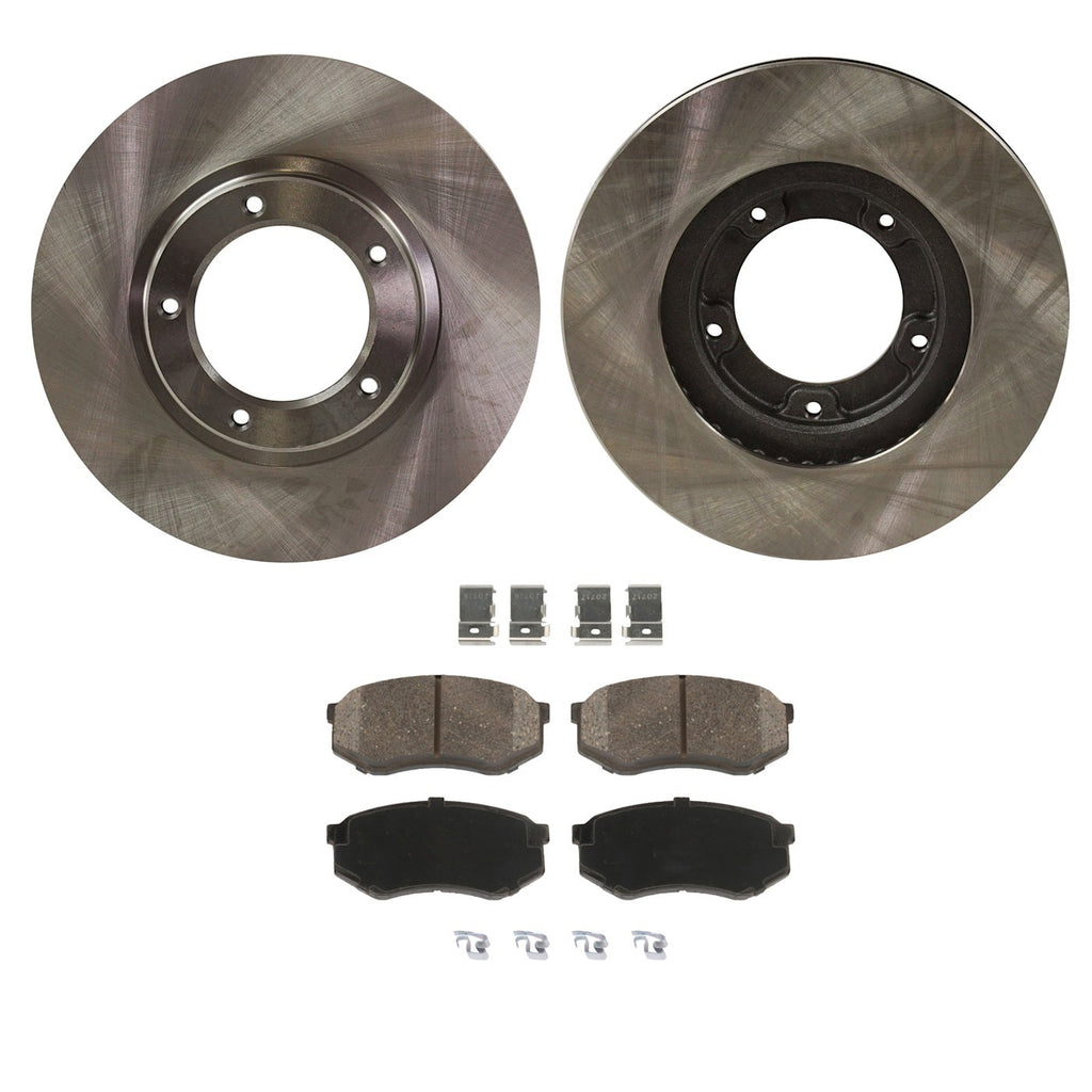 Front Brake Disc Rotor and Pad Kit for Toyota Tacoma (1995–2004)