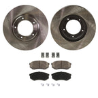 Front Brake Disc Rotor and Pad Kit for Toyota Tacoma (1995–2004)