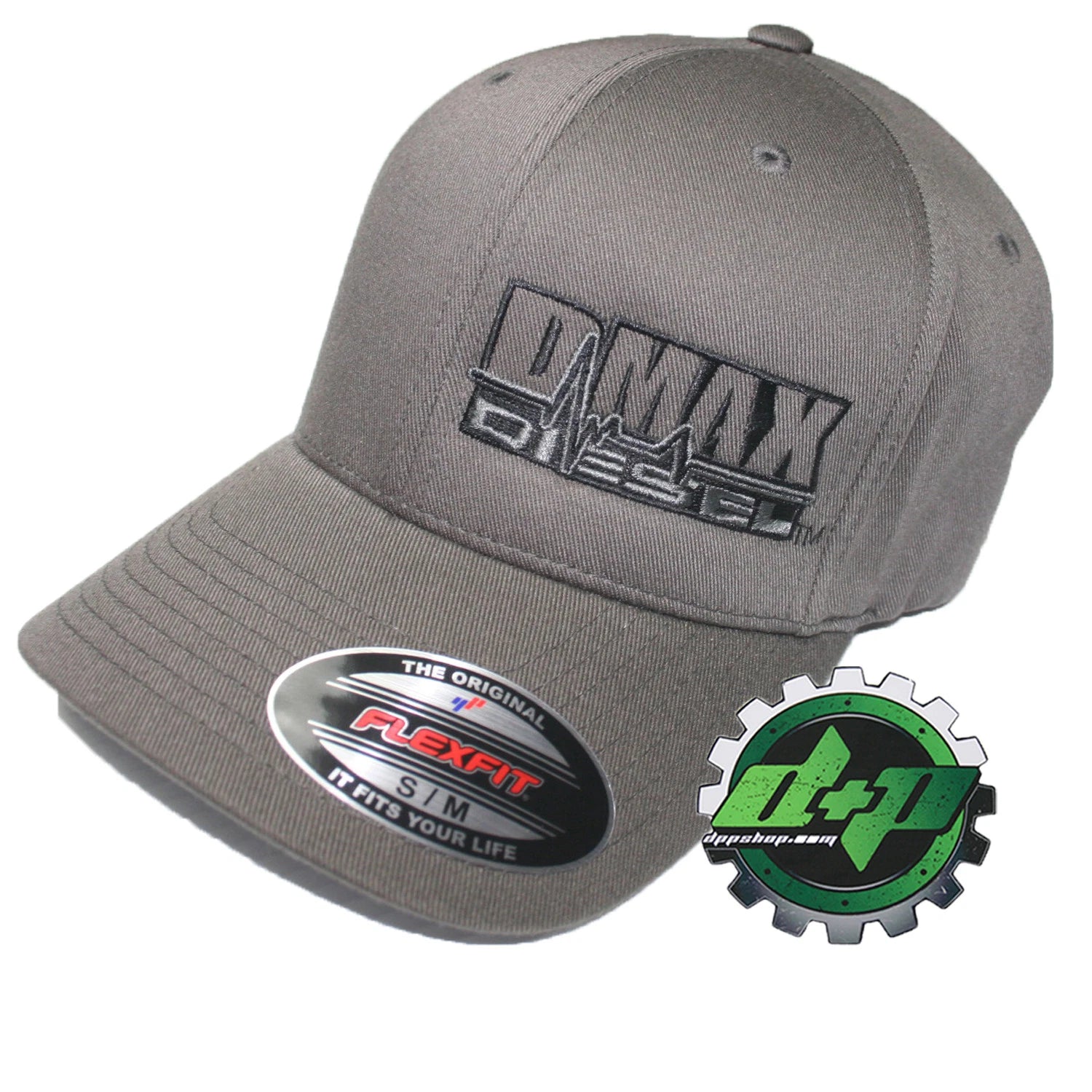 Duramax Hat Ball Cap Fitted Flex for Chevy Dmax (S/M) Dark Gray