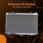 2Row Engine Coolant Radiator for Nissan 240SX (1995–1997) 1751 Aluminum