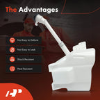 Windshield Washer Reservoir with Cap & Pump for Chevy Cruze (2016–2019)