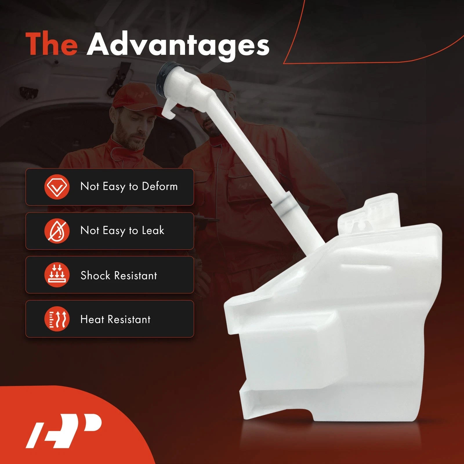 Windshield Washer Reservoir with Cap & Pump for Chevy Cruze (2016–2019)
