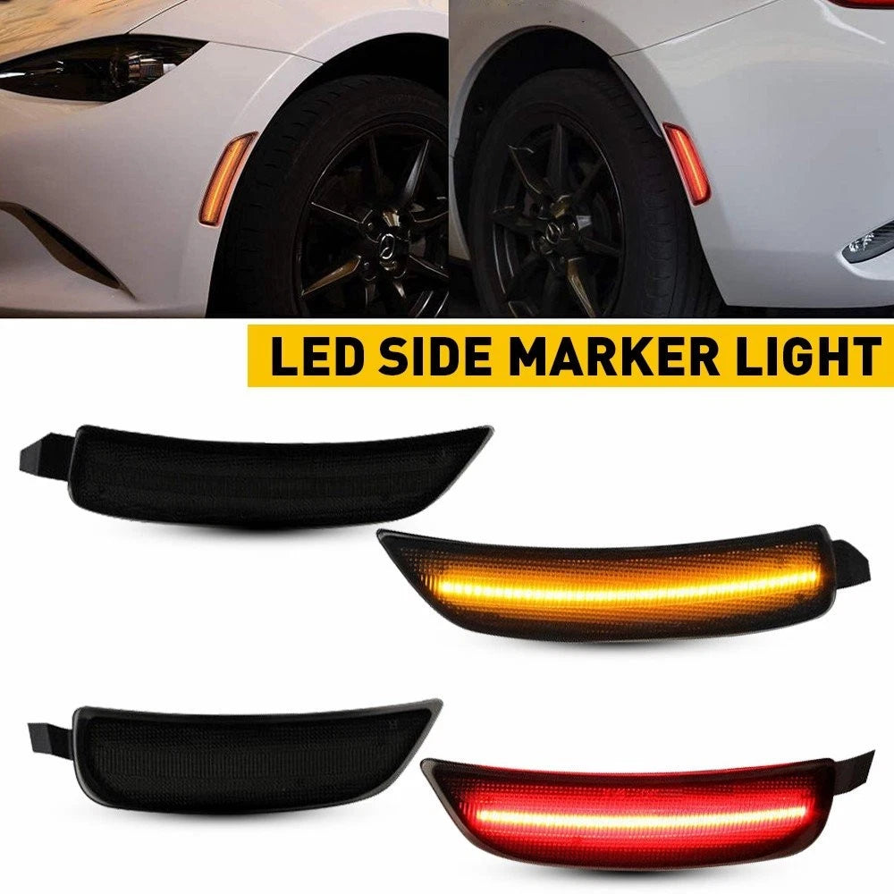 Set of 2 Smoked Side Marker Lights for Mazda MX-5 Miata (2016–2022)