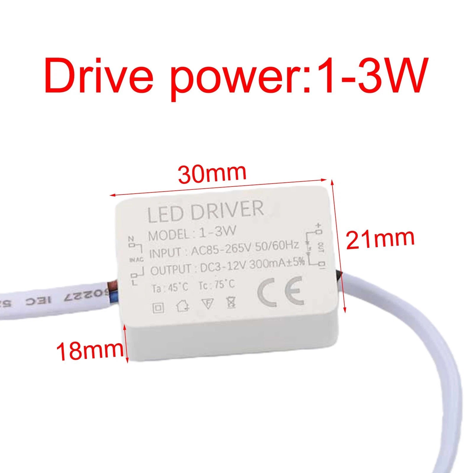LED Driver Power Supply Unit AC85-265V for UK Lighting Transformers