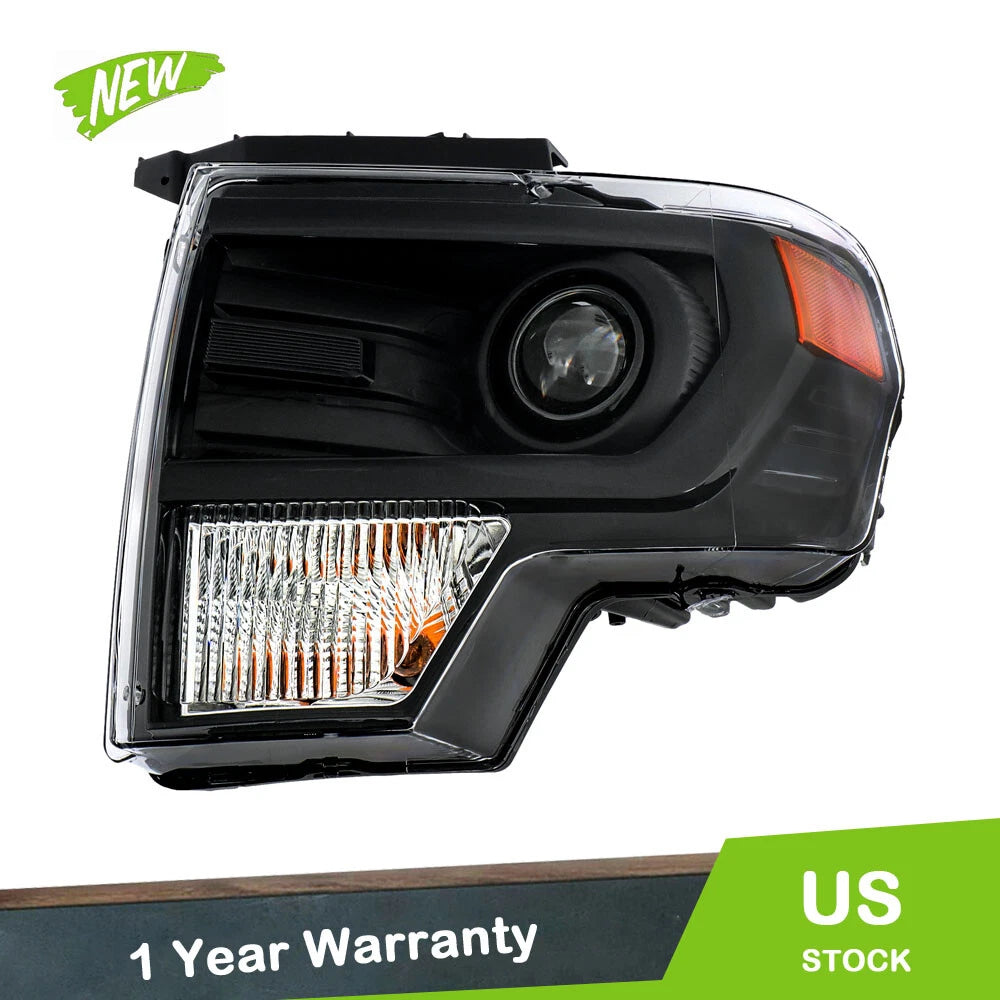 Driver Side Headlight for Ford F150 (2013–2014) Clear Lens HID