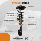 2X Rear Struts w/ Coil Spring Assembly for Pontiac Grand Prix, Impala (2004–2008)