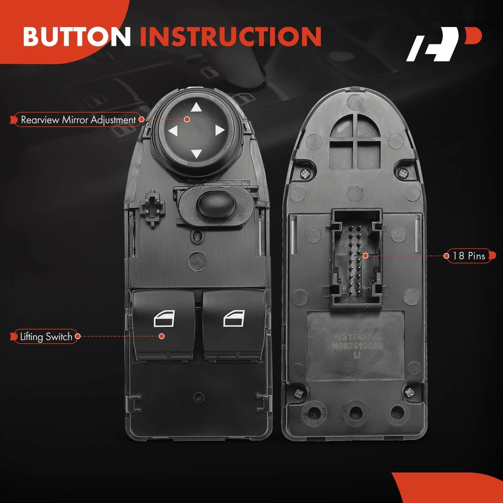 Power Window Switch for BMW 328i 328xi 335i 335xi M3 (2007–2013)
