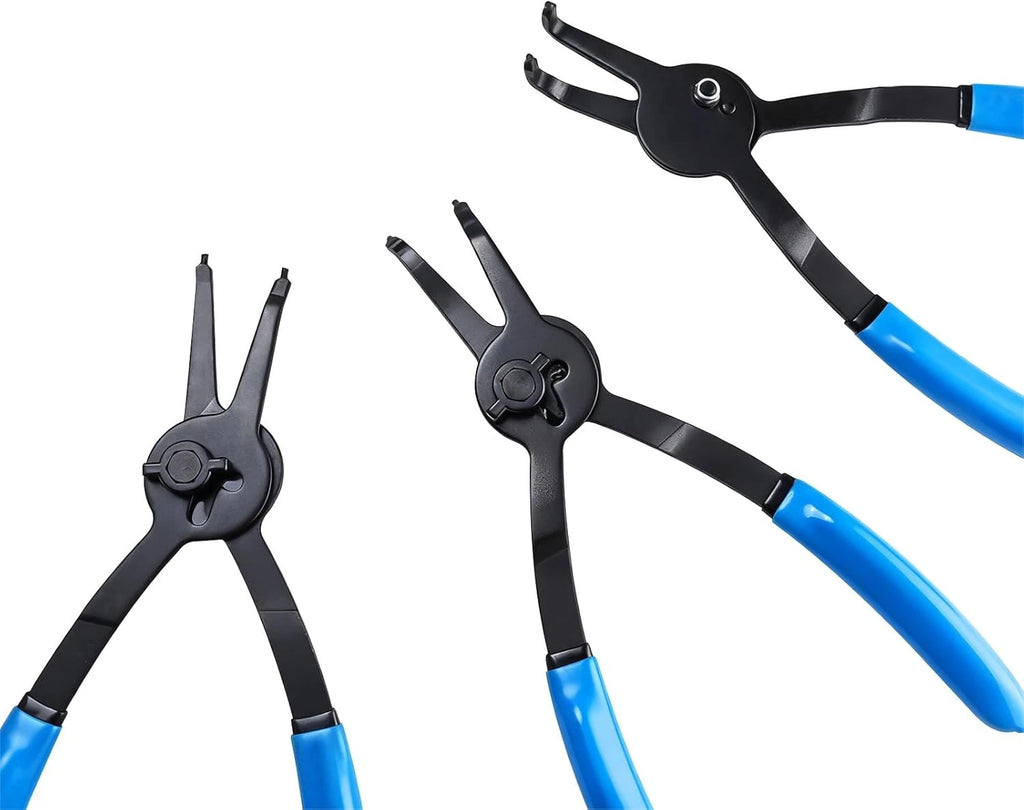 12Pcs Snap Ring Pliers Set Internal/External 0.038in 0.047in 0.070in 0.090in