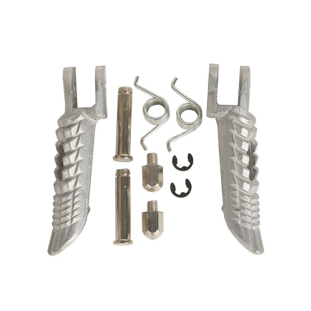 Silver Front Footrest Footpeg Pegs for Suzuki GSXR600 GSXR750 GSXR1000 (2001–2025)
