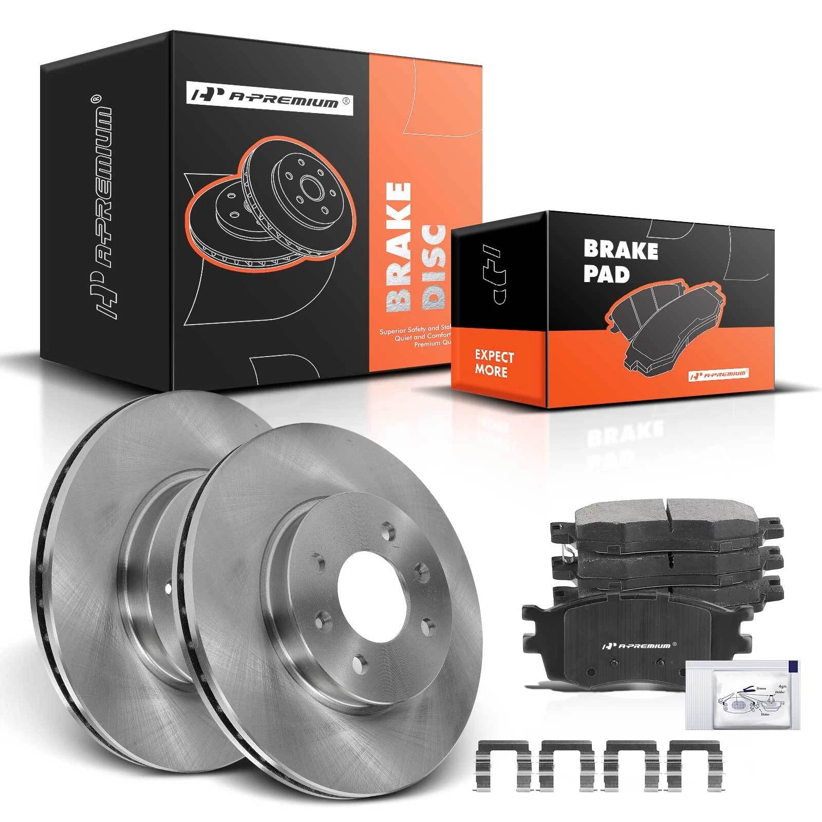 Front Disc Brake Rotor & Ceramic Pad Set for Hyundai Accent (2006–2011)
