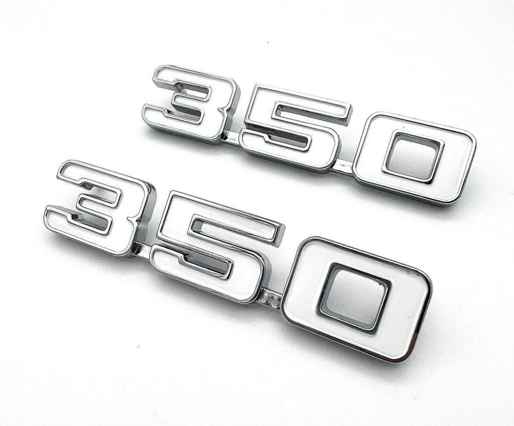 Fender Emblems Chrome White Fill Replacement for 1969 Chevrolet Camaro